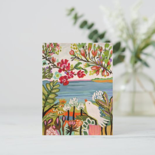 庭の鳥 ポストカード (スタンド正面)