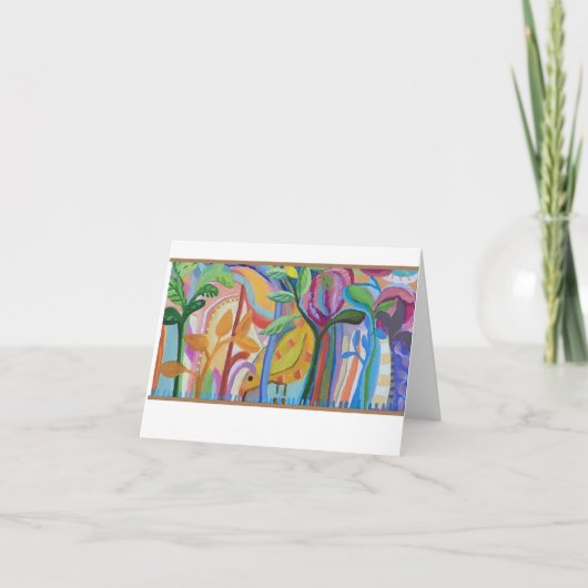 庭の鳥 案内状 (正面)