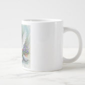庭の鳩とひよこ ジャンボコーヒーマグカップ (右)