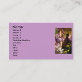 庭の鳩と孔雀 名刺 (裏面)