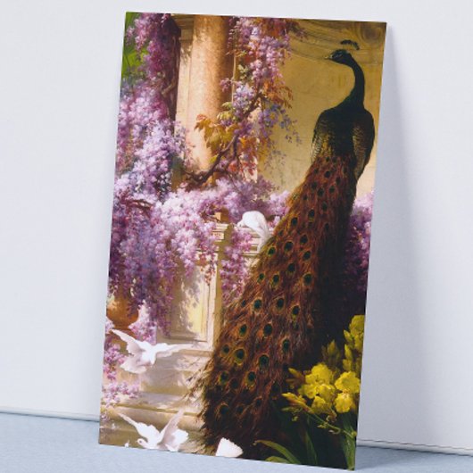 庭の鳩と孔雀 名刺