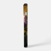 庭の鳩と孔雀 iPhone 15ケース (左側面)