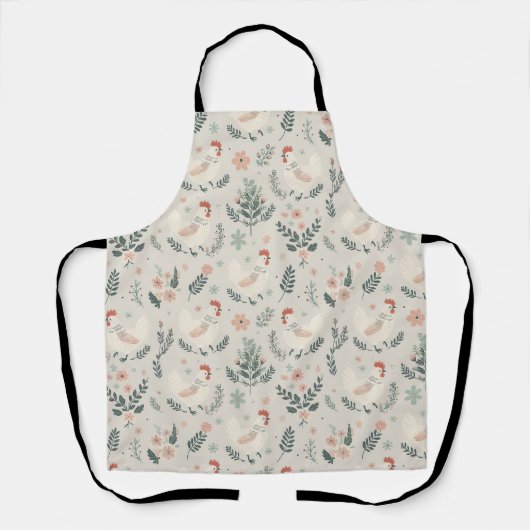 庭の鶏 エプロン (正面)