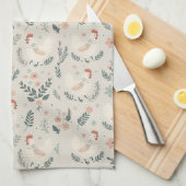 庭の鶏 キッチンタオル (四つ折り)