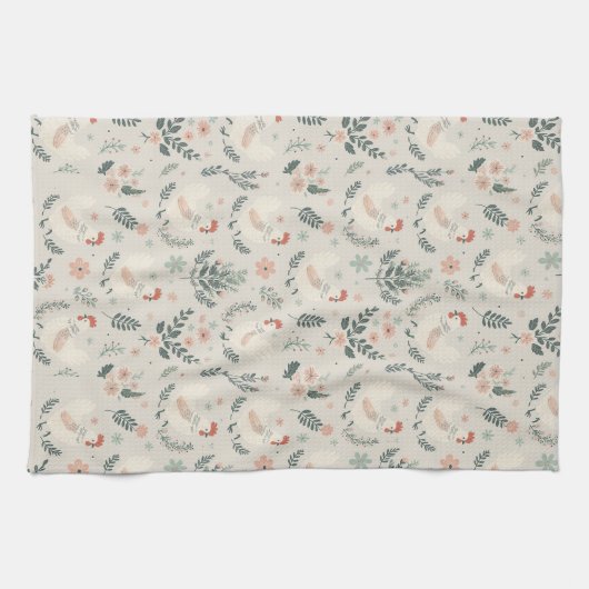 庭の鶏 キッチンタオル (横)