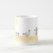 庭の鶏 コーヒーマグカップ (中央)