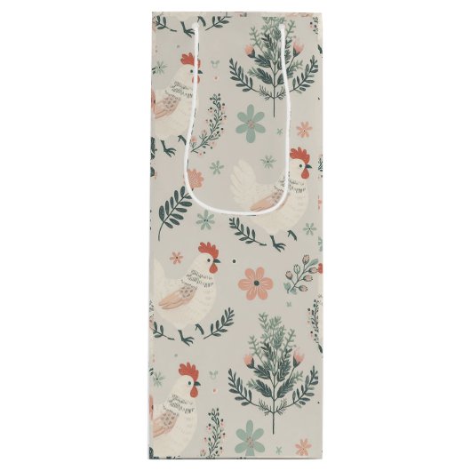 庭の鶏 ワインギフトバッグ (正面)