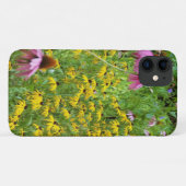 庭の黄色と紫の花 Case-Mate iPhoneケース (裏面(横))