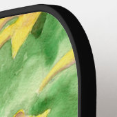 庭の黄色のユリ ピックルボールラケット (左詳細)