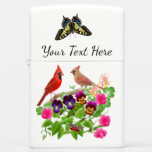 庭の（鳥）ショウジョウコウカンチョウによってはZippoのライターが開花します