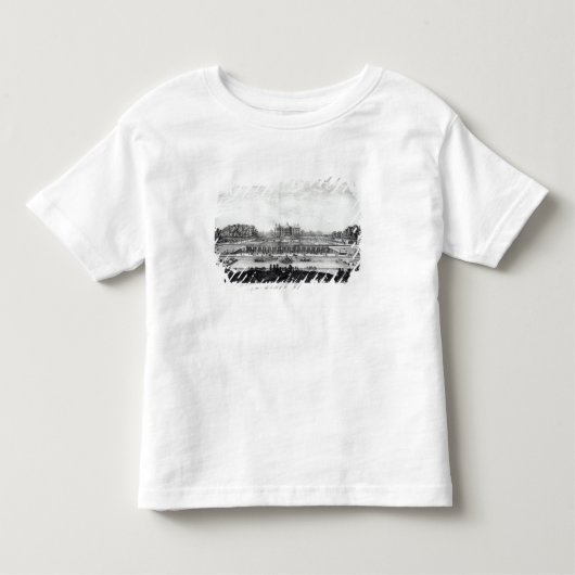 庭のfa�adeの透視図 トドラーTシャツ (正面)