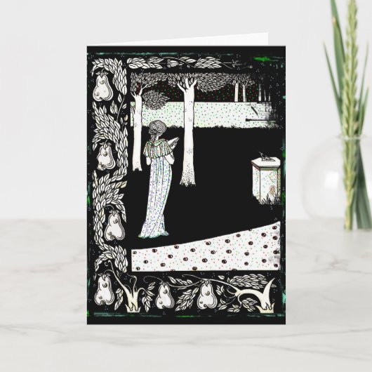 庭のLaのBealeイゾルデの読書 カード (正面)