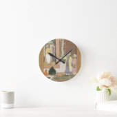 庭のpaviのインテリアを飾っている芸術家 ラウンド壁時計 (ホーム)