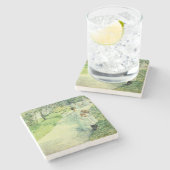 庭のPromenaders、1898年 ストーンコースター (横)