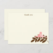 庭は平たい箱の感謝していしていますノートシルエットを描きます ノートカード (正面/裏面)