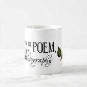 庭は詩、絵画および伝記です コーヒーマグカップ (中央)