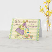 庭は-挨拶状を育てます カード (黄色い花)