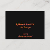 庭はATCを着色します 名刺 (裏面)