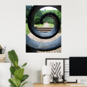 庭へ ポスター (ホームオフィス)