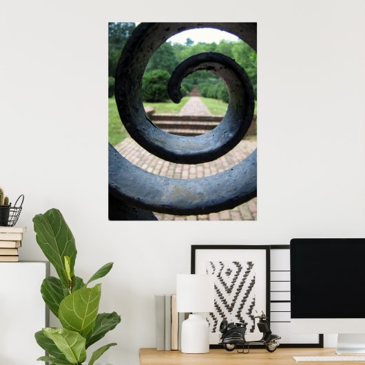 庭へ ポスター (ホームオフィス)