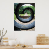 庭へ ポスター (キッチン)