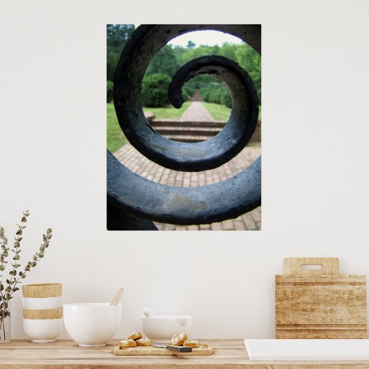 庭へ ポスター (キッチン)