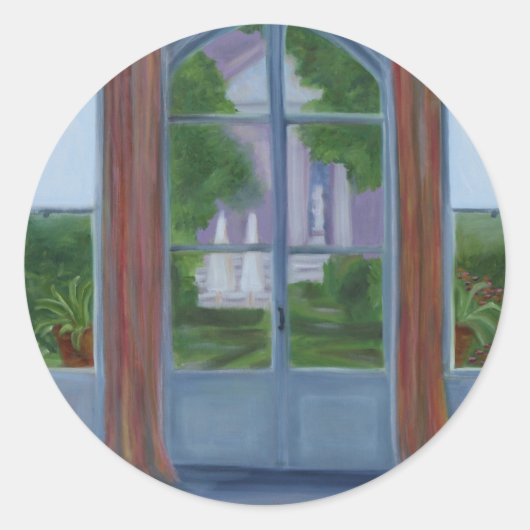 「庭へ」 ラウンドシール (正面)