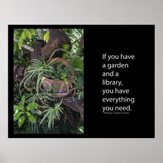 庭もしと図書室のポスターがある ポスター (正面)