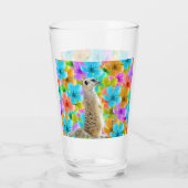 庭よくはしゃぐ園：三色の花の中でメルカット タンブラーグラス (裏面)