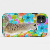 庭よくはしゃぐ園:三色の花の中でメルカット Case-Mate iPhoneケース (裏面(横))