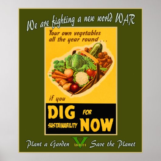 庭を植える – 惑星を救う ポスター (正面)