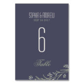 庭エレガントフローララス結婚トのテーブル番号 テーブルナンバー (正面)