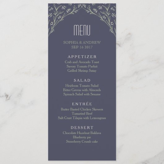 庭エレガントフローララス結婚トのメニュー メニュー (正面)