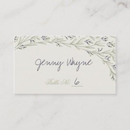 庭エレガントフローララス結婚ト座席表 プレイスカード