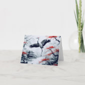 庭エレガント日本のでク日本のレーン カード (正面)