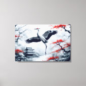 庭エレガント日本のでク日本のレーン キャンバスプリント (正面)