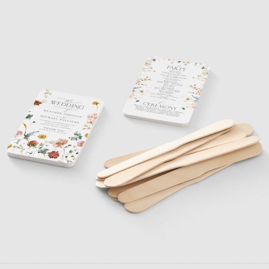 庭エレガント花水彩フローラプログラム ハンドファン (組立なし)