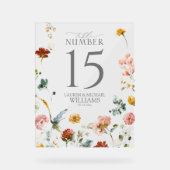 庭エレガント花水彩表番号 アクリルサイン (正面)