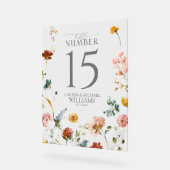 庭エレガント花水彩表番号 アクリルサイン (傾斜)