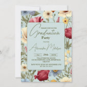 庭エレガント野草牧草地 招待状 (正面)