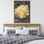 庭オーガニックの白いスグリ キャンバスプリント (インサイチュ (寝室))