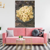 庭オーガニックの白いスグリ キャンバスプリント (インサイチュ (リビング))