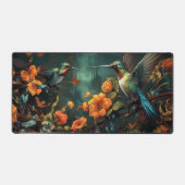 庭カラフルのハチドリ デスクマット (正面)