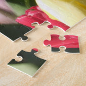 庭カラフルの混合チューリップ ジグソーパズル (側面)