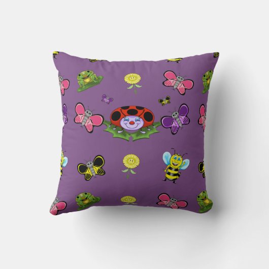 庭カラフル枕 クッション (裏面)