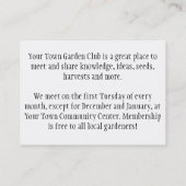 庭クラブ名刺 名刺 (裏面)