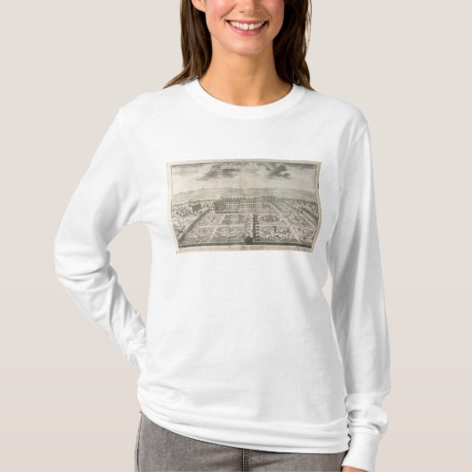 庭ケンジントンの鳥瞰的な眺め Tシャツ (正面)
