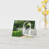 庭ゲートのメッセージカード カード (黄色い花)