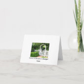 庭ゲートのメッセージカード カード (裏面)