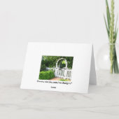 庭ゲートの母の日の挨拶状 カード (裏面)